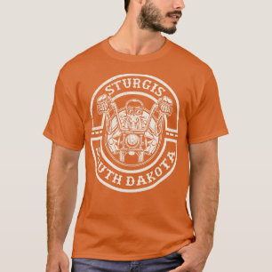 T-shirt Motocycliste Sturgis South Dakota en détresse R