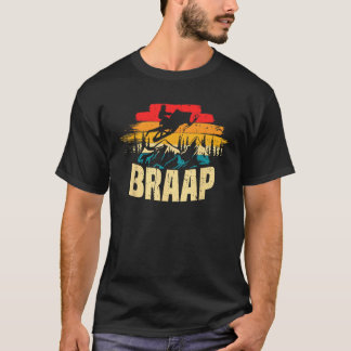 T-shirt Motoneige Braap Moto Luge Conduite De Motoneige Ho