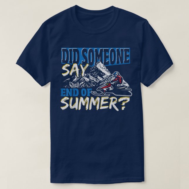 T-shirt Motoneige Conception pour motoneige 863 (Design devant)
