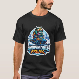 T-shirt Motoneige drôle de fou Motoneige Motor Sled Sledge