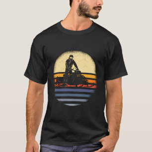 T-shirt Motoneige drôle motoneige équitation