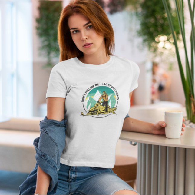 T-shirt Motoneige Et Montagnes (Créateur téléchargé)