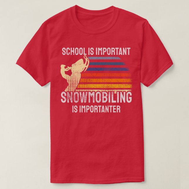 T-shirt Motoneige Motoneige 4 (Design devant)