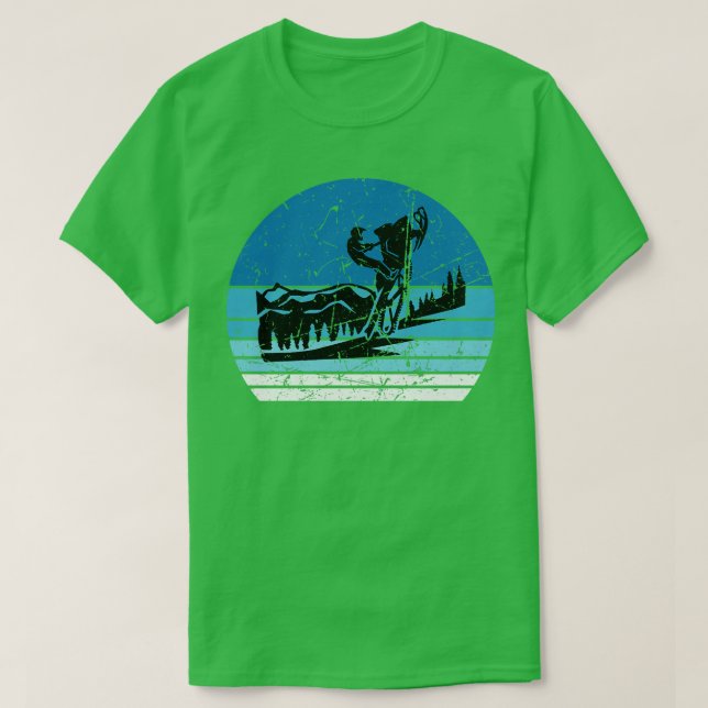 T-shirt Motoneige Motoneige Rétro (Design devant)