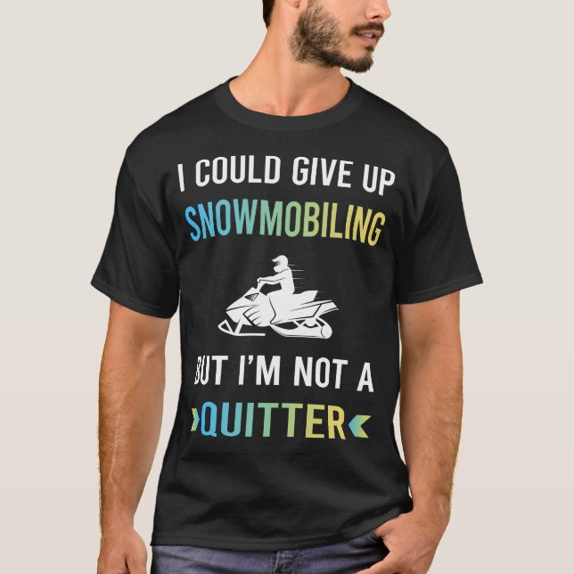 T-shirt Motoneige Ne lâche pas (Devant)
