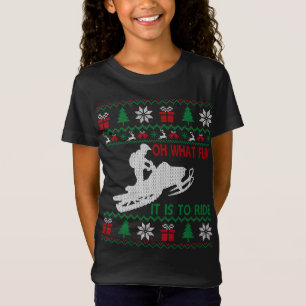 T-Shirt Motoneige Oh Quel Amusement C'Est De Circuler Doux