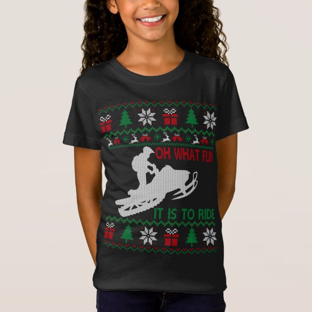 T-Shirt Motoneige Oh Quel Amusement C'Est De Circuler Doux (Devant)