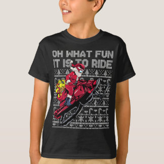 T-shirt Motoneige Père Noël Oh Quel Amusement C'Est De Cir