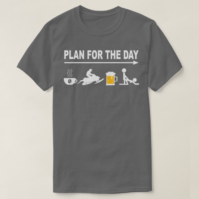 T-shirt Motoneige - Plan quotidien Skidoo  (Design devant)