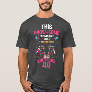 T-shirt Motoneige pour femmes Conception et Motoneige Bi