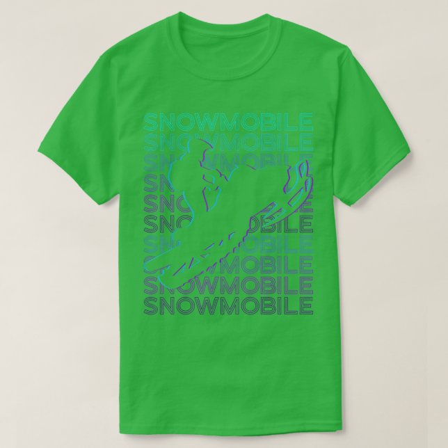 T-shirt Motoneige Retro 845 (Design devant)