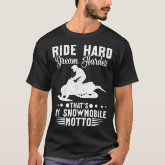 T-shirt Motoneige Roulement Dur Sports D'Hiver Hommes Femm