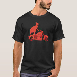 T-shirt Motorcycle Kangaroo Faune Animale Australie