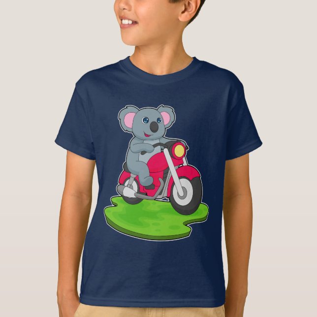 T-shirt Motorcycle Koala (Devant)