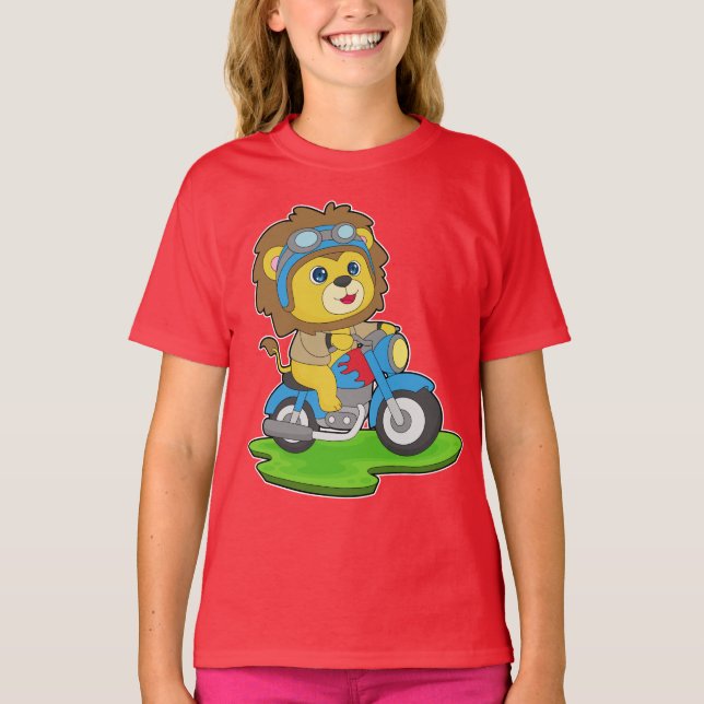 T-shirt Motorcycle Lion (Devant)
