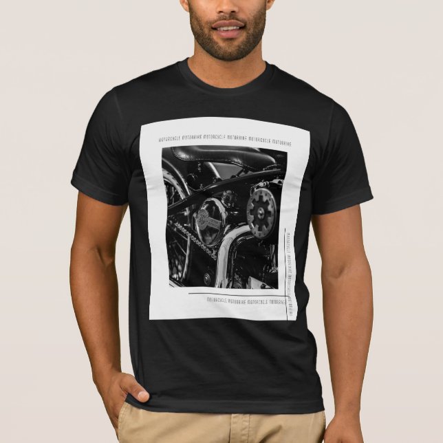 T-shirt Motorcycle Motorbike moker Ride Rider (Devant)