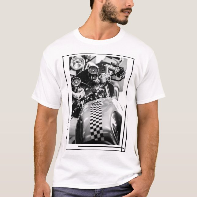 T-shirt Motorcycle Motorbike moker Ride Rider (Devant)