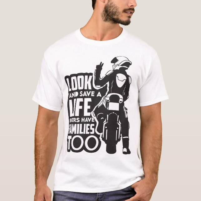 T-shirt Motorcycle Ride Speed and Freedom Design (Devant)