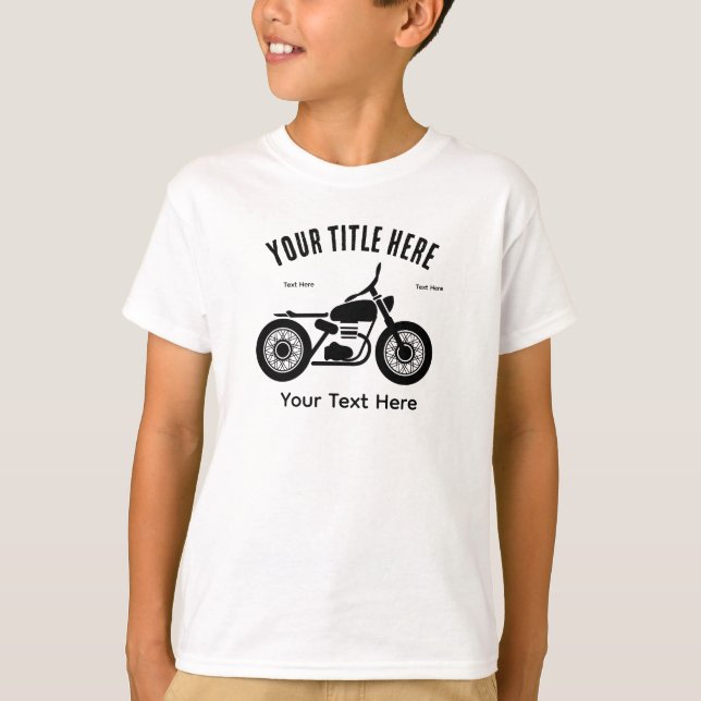 T-shirt Motorcycle Ride Speed and Freedom Design (Devant)