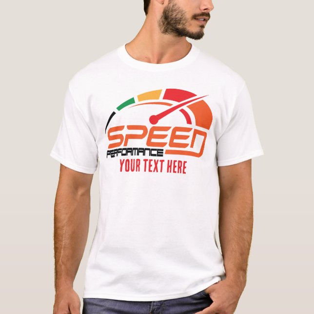 T-shirt Motorcycle Ride Speed and Freedom Design (Devant)