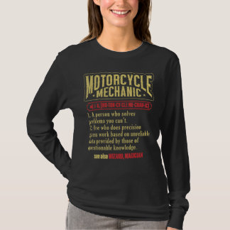 T-shirt Motorcycle Technicien Définition Motorcycle Mécani