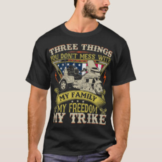 T-shirt Motorcycle Trier American Flag Biker Règles