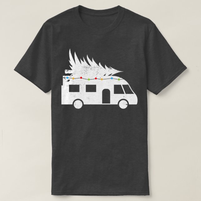T-shirt Motorhome Santa Hat Noël cadeau de Noël (Design devant)