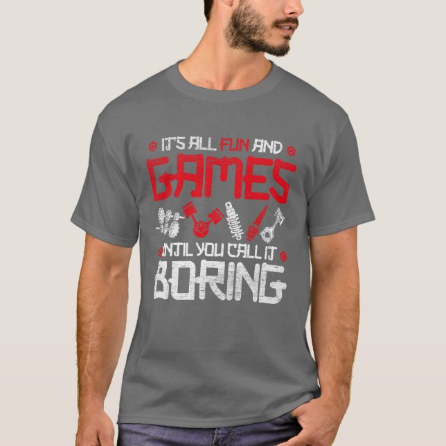 T-shirt Motorsport Caruning funny (Devant)
