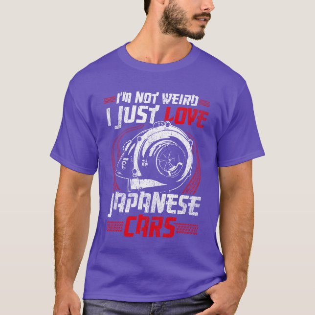 T-shirt Motorsport Caruning Japanese Domestic Market girl (Devant)