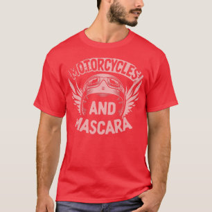 T-shirt Motos De Vélo Pour Femmes Et Vélo Mascara 1054