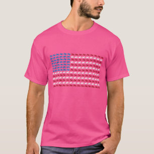 T-shirt Motos Drapeau américain 4 juillet Motore Rétro