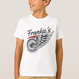T-shirt Motos personnalisées Flying Tire Biker Shop
