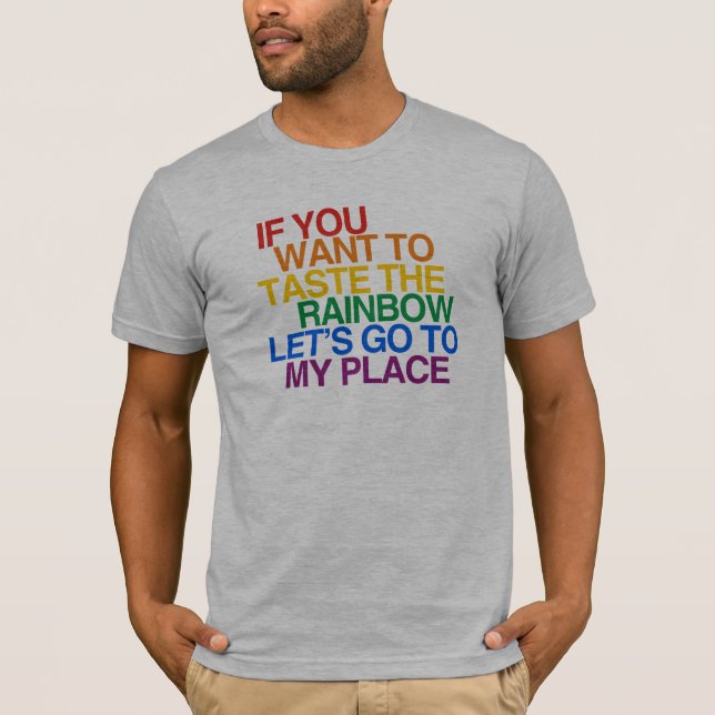 T-SHIRT MOTS ARC-EN-CIEL (Devant)