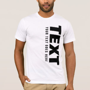 T-shirt Mots Big Font Trendy Mots Texte Modèle Mens Person