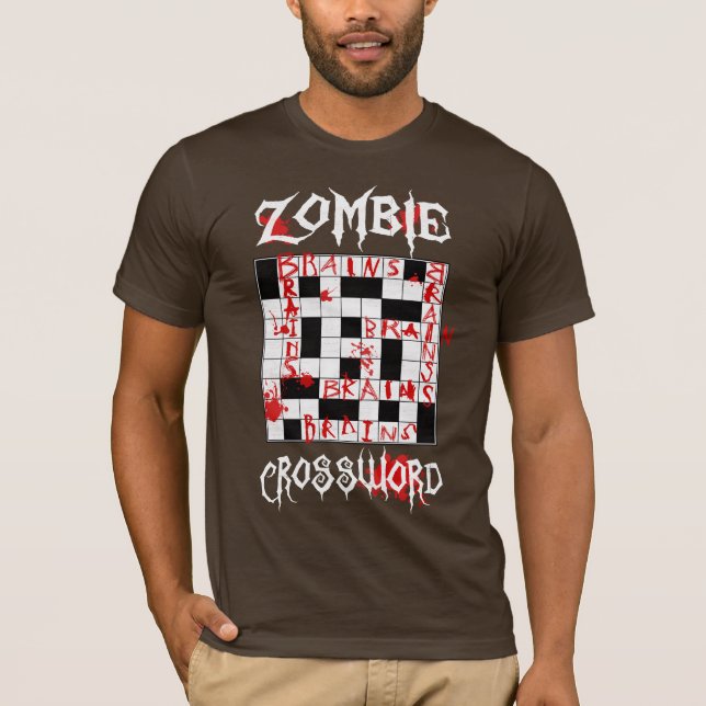 T-shirt Mots croisé de zombi (Devant)