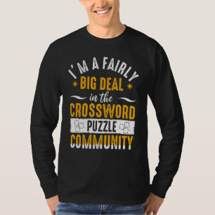 T-shirt Mots croisés Gros coup Puzzle de retraite Jouez