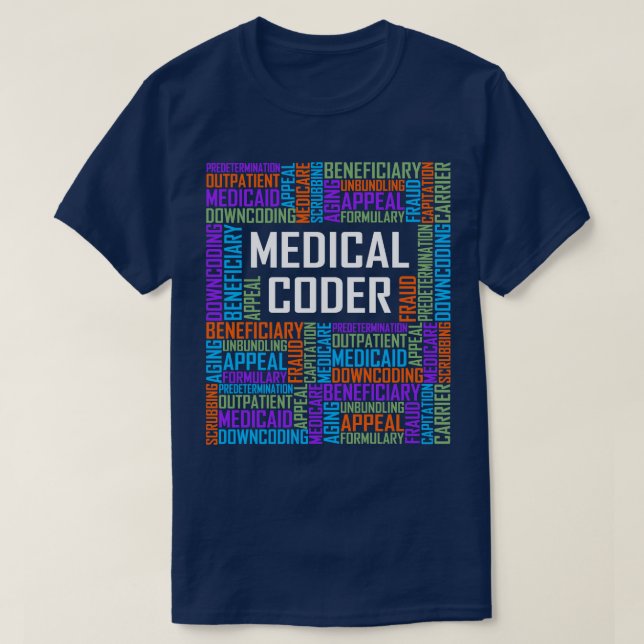 T-shirt Mots de coder Médicales (Design devant)
