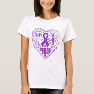 T-shirt Mots de coeur de conscience de malformation de
