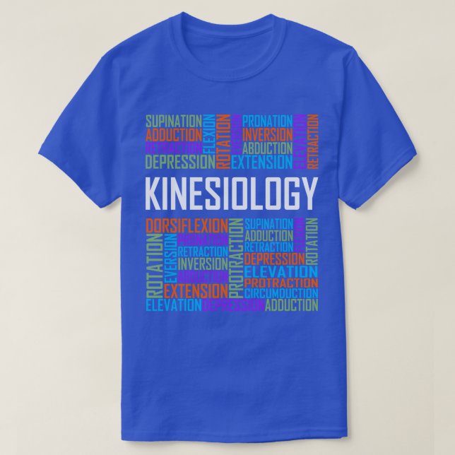 T-shirt Mots de kinésiologie (Design devant)