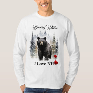 T-shirt Mots de personnalisation du sweatshirt NH hiver