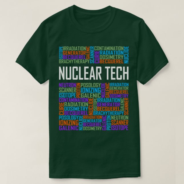 T-shirt Mots de technologie nucléaire (Design devant)