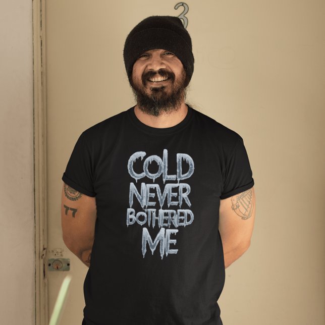 T-shirt Mots Gelés, Message D'Hivers (Créateur téléchargé)