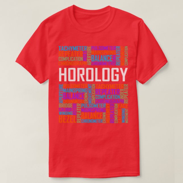 T-shirt Mots Horologie (Design devant)