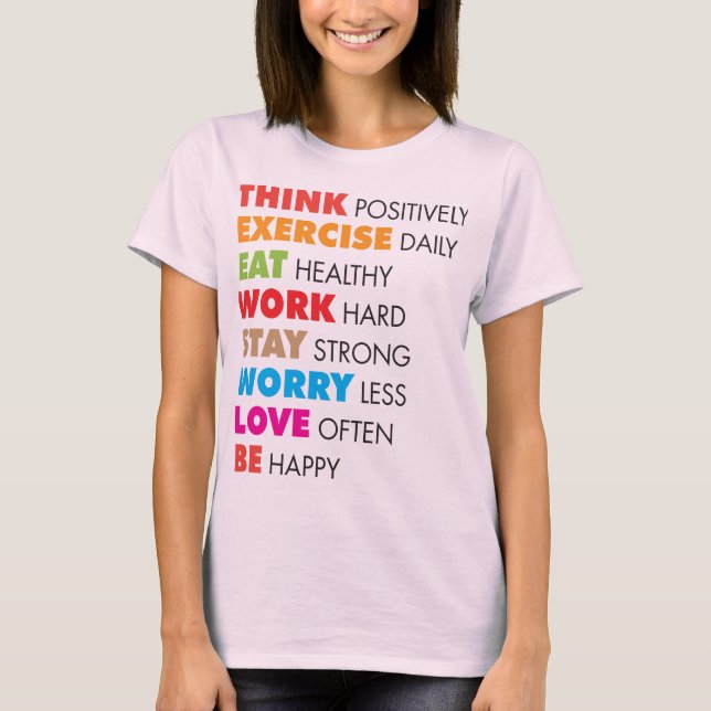 T-shirt Mots Inspirants - Motivation (Devant)