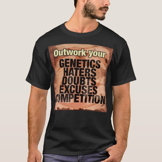 T-shirt Mots Inspirationnels - Plan - Motivation (Devant)