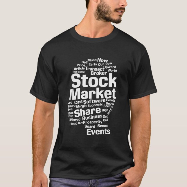 T-shirt Mots Stocks Investisseurs (Devant)