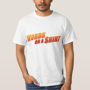 T-shirt Mots sur une chemise