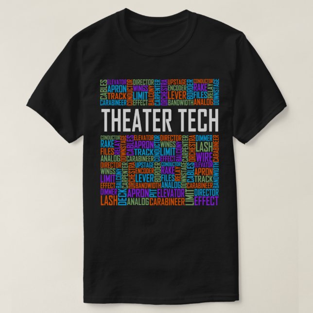 T-shirt Mots techniques théâtraux (Design devant)