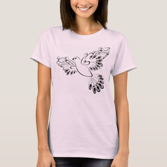 T-shirt mou "de COLOMBE LIBRE" pour des femmes (Devant)