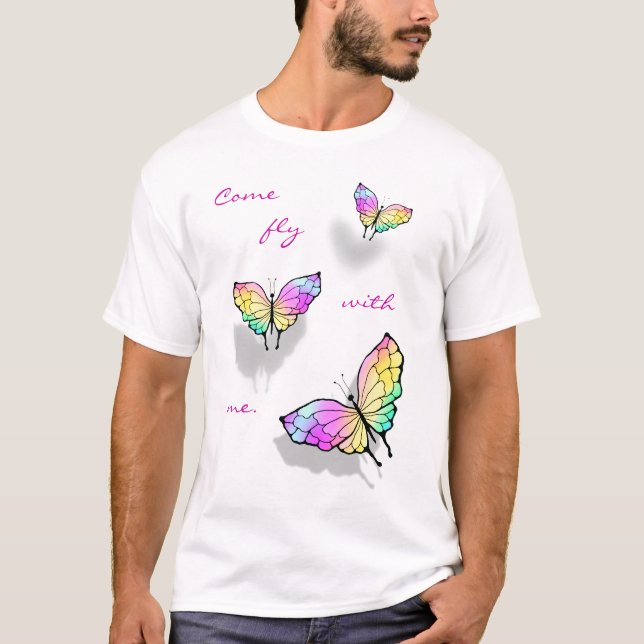 T-shirt Mouche avec moi (Devant)